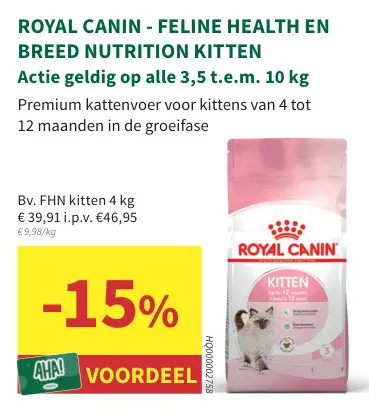 Promotie: Feline health en breed nutrition kitten