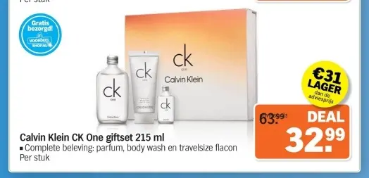 Aanbieding: CK One giftset