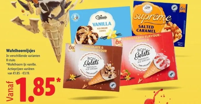 Aanbieding: Wafelhoornijsjes
