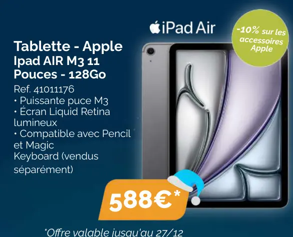 Offre: Tablette - Apple Ipad AIR M3 11 Pouces - 128G