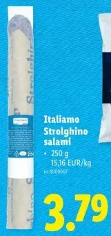 Promotie: Italiamo Strolghino salami