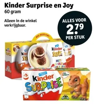 Aanbieding: Kinder Surprise en Joy
