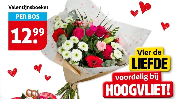 Aanbieding: Valentijnsboeket