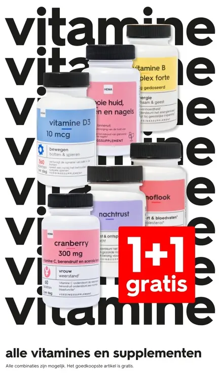 Aanbieding: Alle vitamines en supplementen