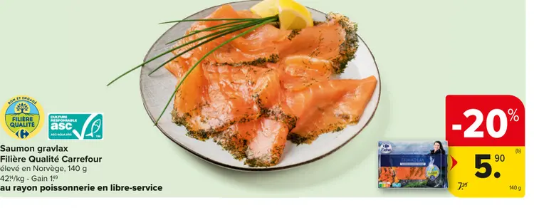 Offre: Saumon gravlax