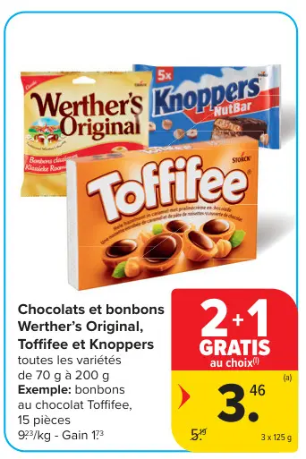 Offre: Chocolats et bonbons