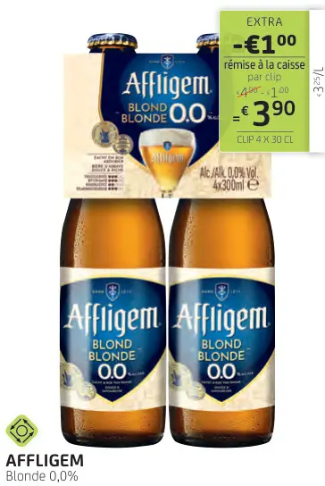 Offre: Bière blonde 0,0%
