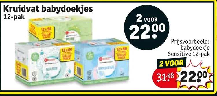 Aanbieding: Kruidvat babydoekjes
