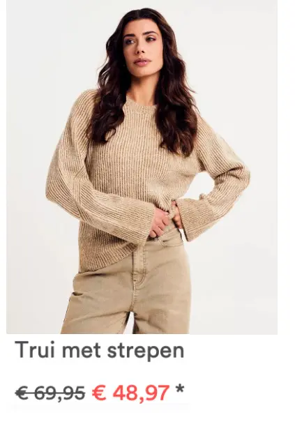 Promotie: Trui met strepen