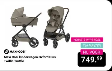 Aanbieding: Maxi Cosi kinderwagen Oxford Plus Twillic Truffle