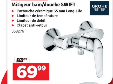 Offre: Mitigeur bain/douche