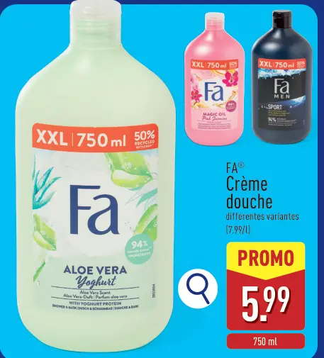 Offre: Crème douche
