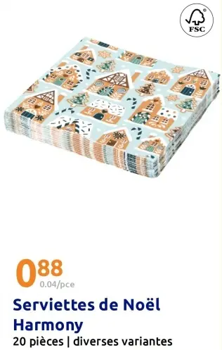 Offre: Serviettes de Noël