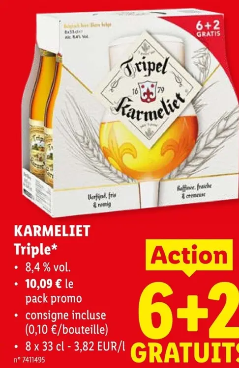 Offre: Karmeliet Triple*