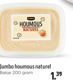 Aanbieding: Jumbo houmous naturel