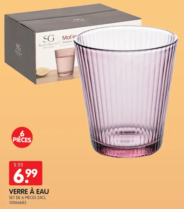Offre: Verre à eau