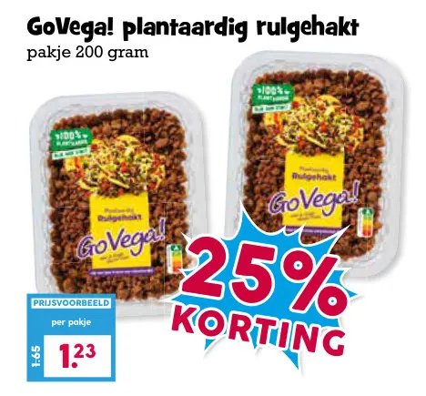 Aanbieding: plantaardig rulgehakt