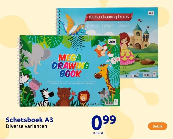 Aanbieding: Schetsboek A3