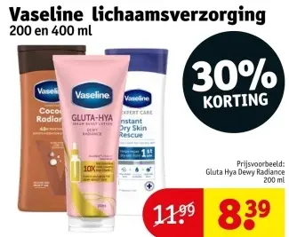 Promotie: Vaseline lichaamsverzorging