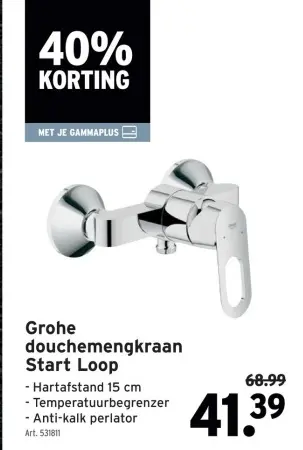 Aanbieding: douchemengkraan Start Loop