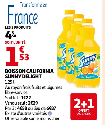 Offre: Boisson California