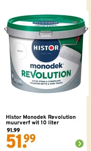 Aanbieding: Monodek Revolution muurverf wit