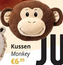 Promotie: Kussen Monkey