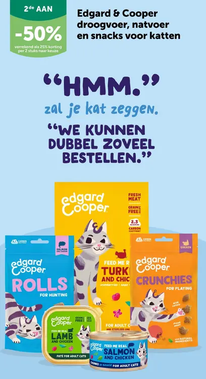 Promotie: Droogvoer, natvoer en snacks voor katten