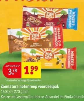 Aanbieding: notenreep voordeelpak