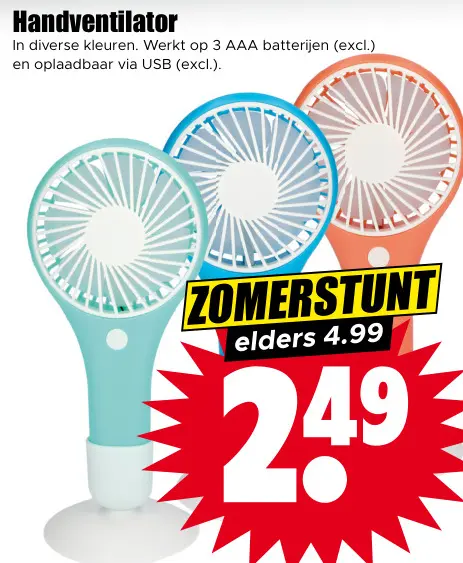 Aanbieding: Handventilator