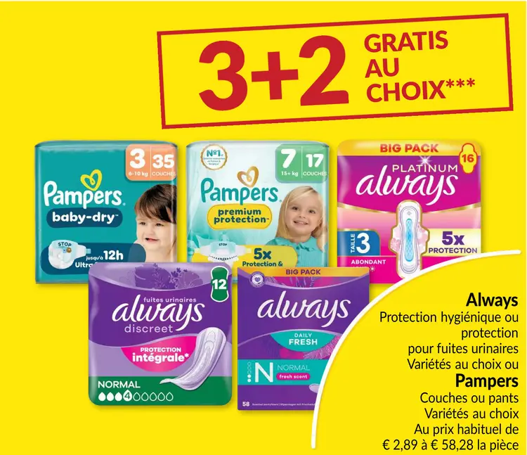 Offre: Always ou Pampers
