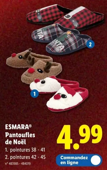 Offre: Pantoufles de Noël