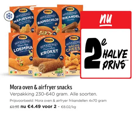 Promotie: Mora oven & airfryer snacks