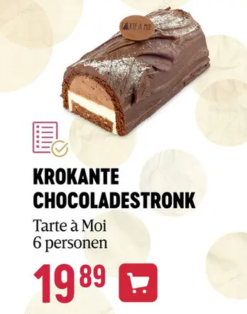 Aanbieding: Krokante chocoladestronk
