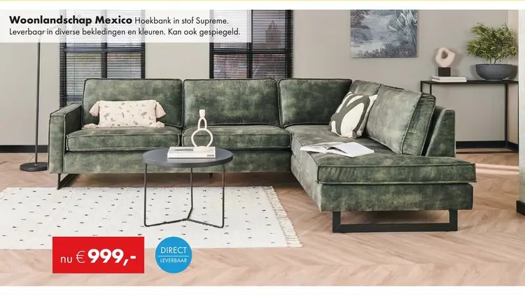 Aanbieding: Mexico hoekbank forest