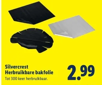 Aanbieding: herbruikbare bakfolie