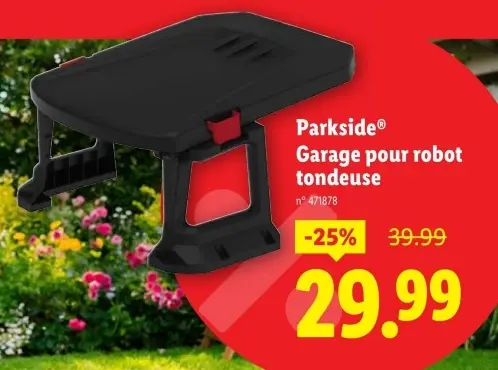 Offre: Garage pour robot tondeuse