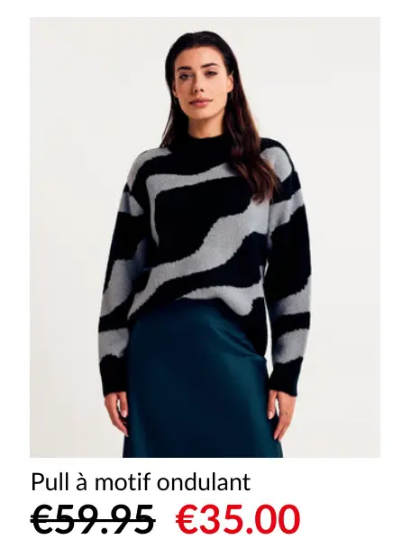 Offre: Pull à motif ondulant