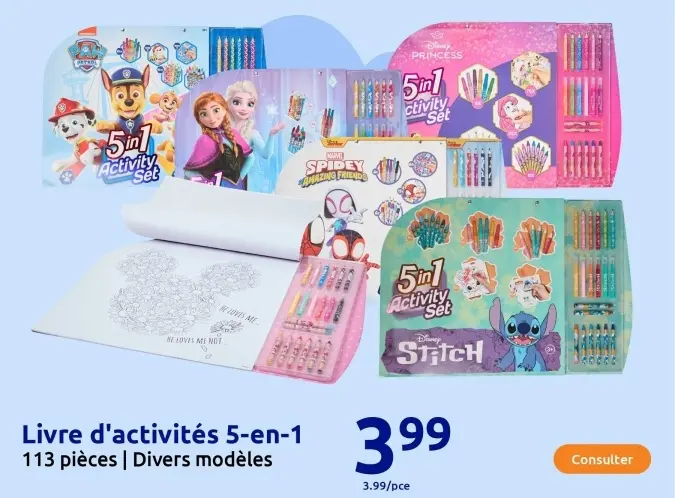 Offre: Livre d'activités 5-en-1