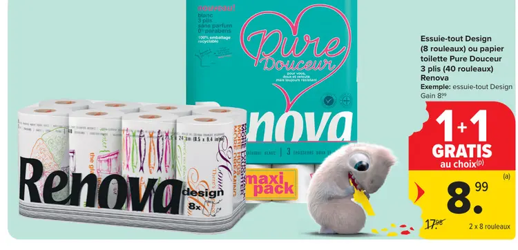 Offre: Essuie-tout Design ou papier toilette Pure Do