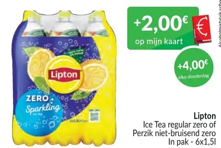 Promotie: Ice Tea regular zero of Perzik niet-bruisend