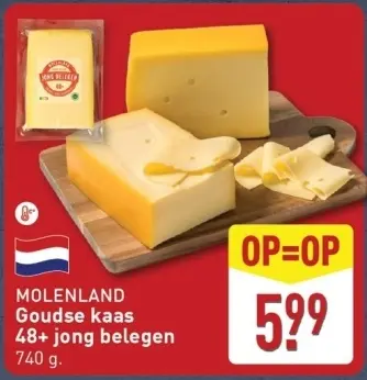 Aanbieding: Goudse kaas 48+ jong belegen