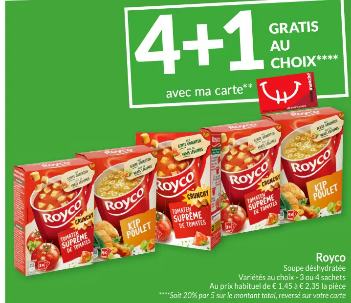 Offre: Soupe déshydratée