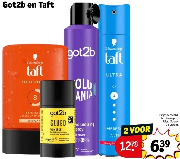 Aanbieding: Got2b en Taft