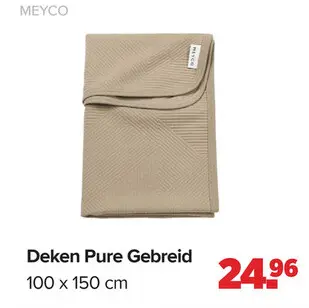 Aanbieding: Deken Pure Gebreid