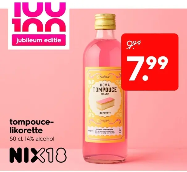 Aanbieding: tompouce-likorette