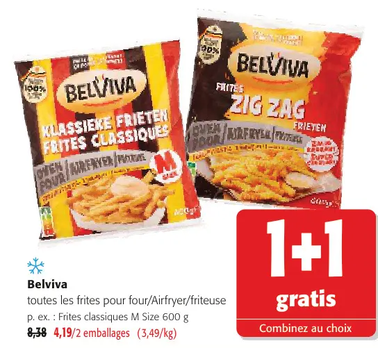 Offre: Frites classiques M Size