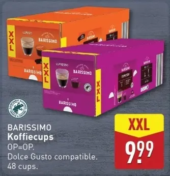 Aanbieding: BARISSIMO Koffiecups