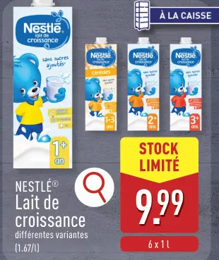 Offre: Lait de croissance