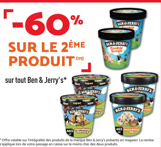 Offre: Ben & Jerry's Ice Cream